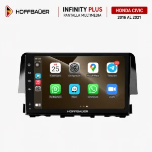Honda Civic 2016 al 2021 Pantalla Hoffbaüer Infinity Plus CarPlay & Android Auto