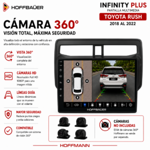 Toyota Rush 2018 al 2022 Pantalla Hoffbaüer Infinity Plus CarPlay & Android Auto