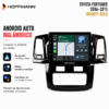 Android Auto inalámbrico en pantalla Hoffmann Infinity Gold para Toyota Fortuner 2006–2015