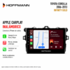 Apple CarPlay inalámbrico en pantalla Hoffmann Infinity Gold para Toyota Corolla 2006–2013
