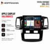Apple CarPlay inalámbrico en pantalla Hoffmann Infinity Gold para Toyota Fortuner 2006–2015