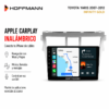 Apple CarPlay inalámbrico en pantalla Hoffmann para Toyota Yaris 2007 al 2012