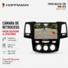 Pantalla Hoffmann para Toyota Hilux SR y SRV 2006 al 2015 compatible con cámara AHD 720p