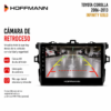 Cámara de retroceso compatible con pantalla Hoffmann Infinity Gold para Toyota Corolla 2006–2013