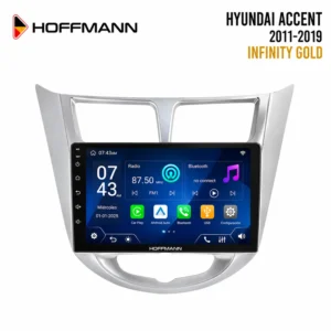 Hyundai Accent 2011 al 2020 Pantalla Hoffmann Infinity Gold Carplay & Android Auto