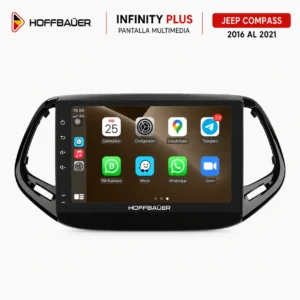 Jeep Compass 2016 al 2022 Pantalla Hoffbaüer Infinity Plus CarPlay & Android Auto