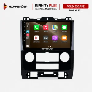 Ford Escape 2007 al 2012 Pantalla Hoffbaüer Infinity Plus CarPlay & Android Auto