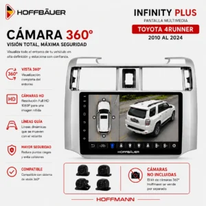 Toyota 4Runner 2010 al 2024  Pantalla Hoffbaüer Infinity Plus CarPlay & Android Auto
