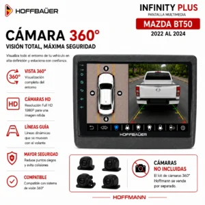 Mazda BT50 2022 al 2026 Pantalla Hoffbaüer Infinity Plus CarPlay & Android Auto