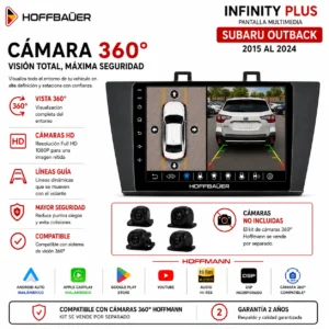 Subaru Outback 2015 al 2024 Pantalla Hoffbaüer Infinity Plus CarPlay & Android Auto
