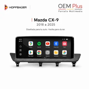 Mazda CX9 2018 al 2025 Pantalla Hoffbaüer OEM Plus CarPlay & Android Auto