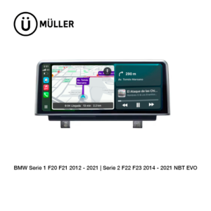 Lleva tu BMW Serie 1 F20 F21 Serie 2 F22 F23 2012- 2021 al siguiente nivel con Müller equipada con tecnolgía apple CarPlay & Android Auto 116i, 118i, 120i, 125i, 128i, 135i, 140i, 118d, 120d, 123d218i, 220i, 228i, 235i, M240i