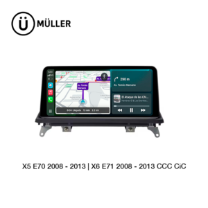 Pantalla Muller E70 X5 E71 X6 Apple CarPlay & Android Auto X6 E71: X6 xDrive30d, X6 xDrive35i, X6 xDrive50i, X6 M, X6 xDrive40d X5 xDrive30d, X5 xDrive35d, X5 xDrive48i, X5 xDrive50i, X5 xDrive40d, X5 xDrive35i, X5 M, X5 xDrive25d