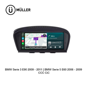 Pantalla Muller Con Apple CarPlay & Android Auto E90 E91 E92 E93 E60 E61 316i, 318i, 320i, 323i, 325i, 328i, 330i, 335i, 316d, 318d, 320d, 325d, 330d, M3 520i, 523i, 525i, 530i, 535i, 540i, 550i, 518d, 520d, 525d, 530d, M5