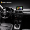 Pantalla HoffBäuer para Audi Q3 2012-2018 con Apple CarPlay inalámbrico instalada en el vehículo.