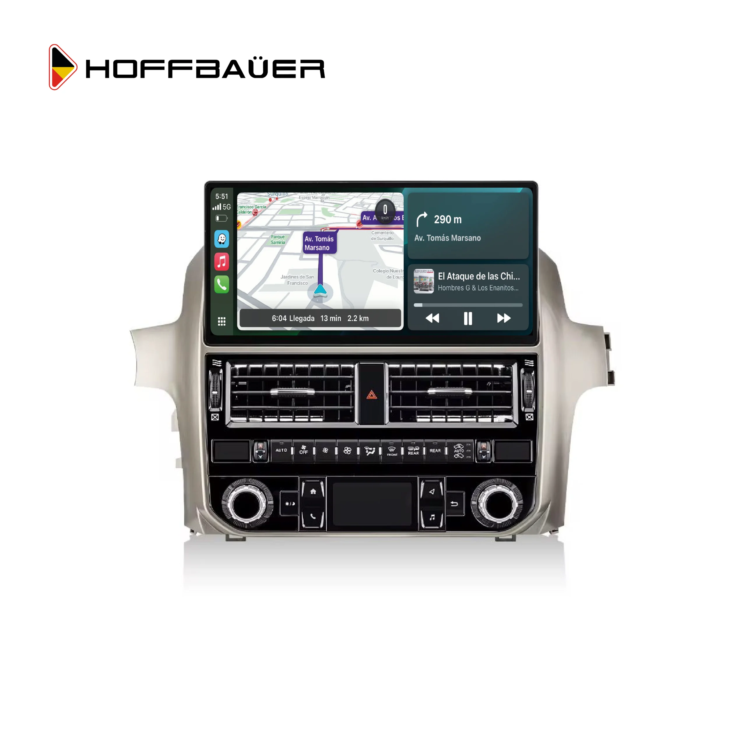 Lexus GX460 2012 - 2021 - Pantalla HoffBaüer OEM Plus con Apple CarPlay y Android Auto Hoffmann & Baüer