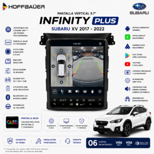 antalla HoffBäuer OEM Plus compatible con Kit de Cámaras 360° Full HD 1080P para Subaru XV.